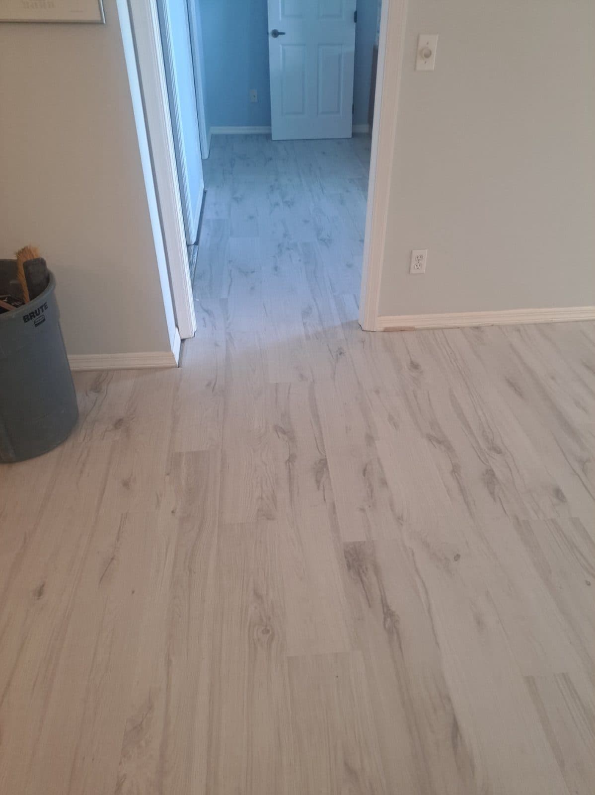 Hallway, new flooring